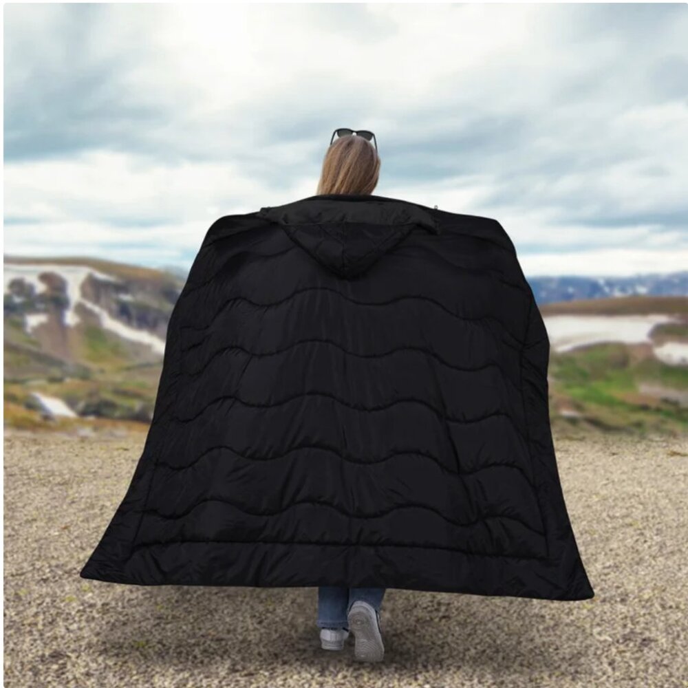 Below Zero Hands Free Weatherproof Outdoor Wearable Blanket